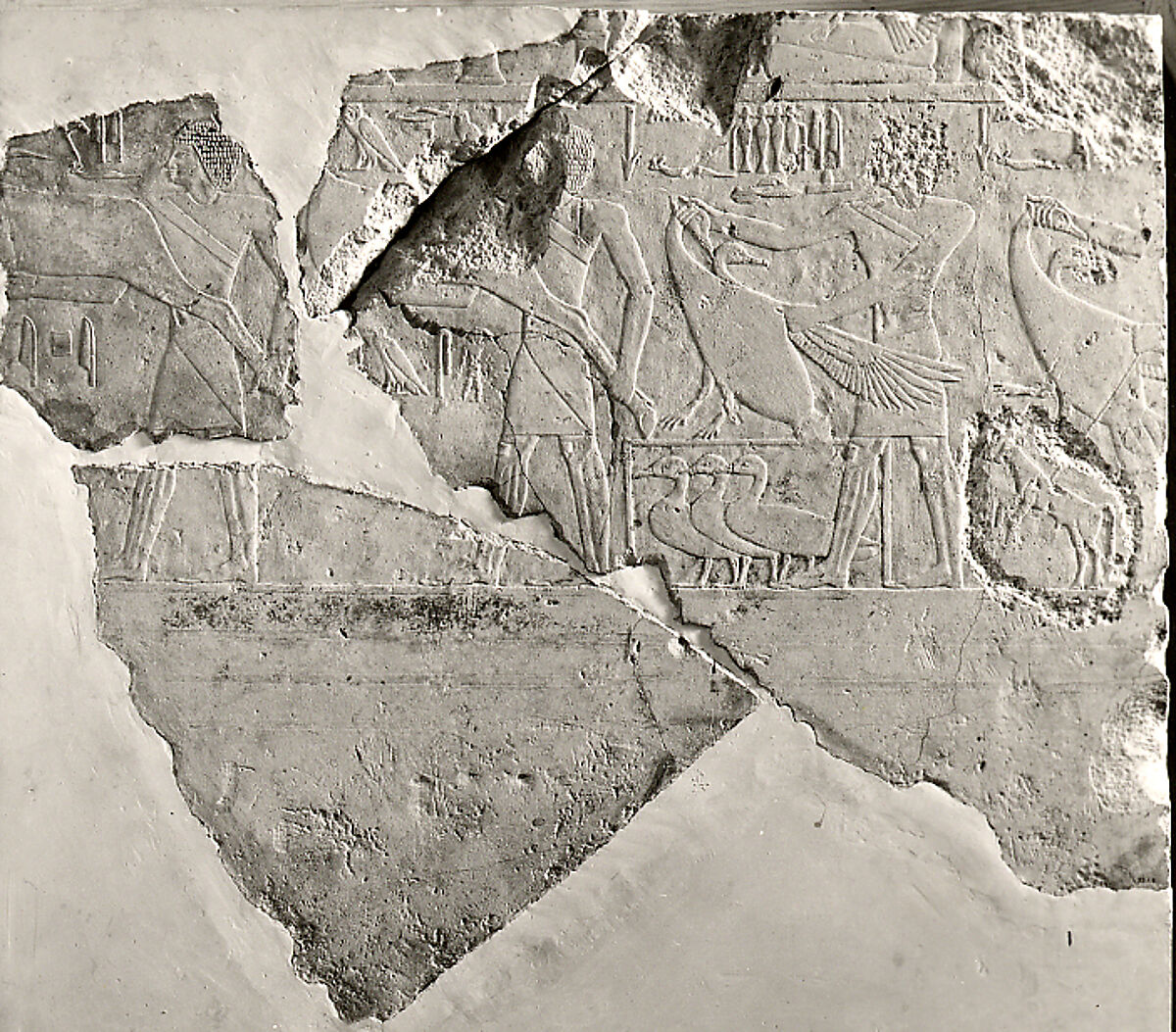 Relief fragment from mastaba of Rehuerdjersen, Limestone 