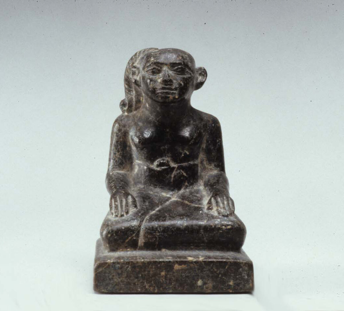 Statuette of male youth, Serpentinite