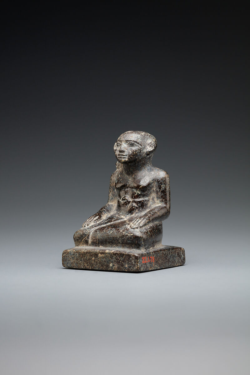 Statuette of male youth, Serpentinite