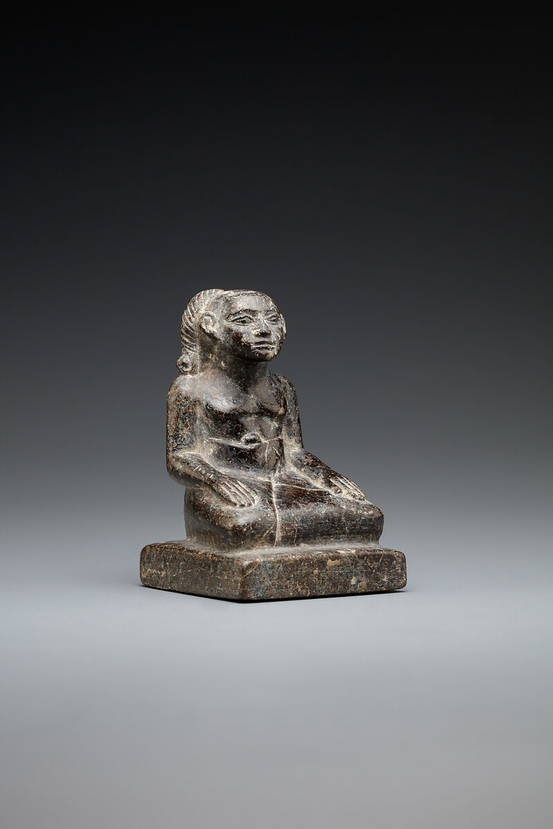 Statuette of male youth, Serpentinite