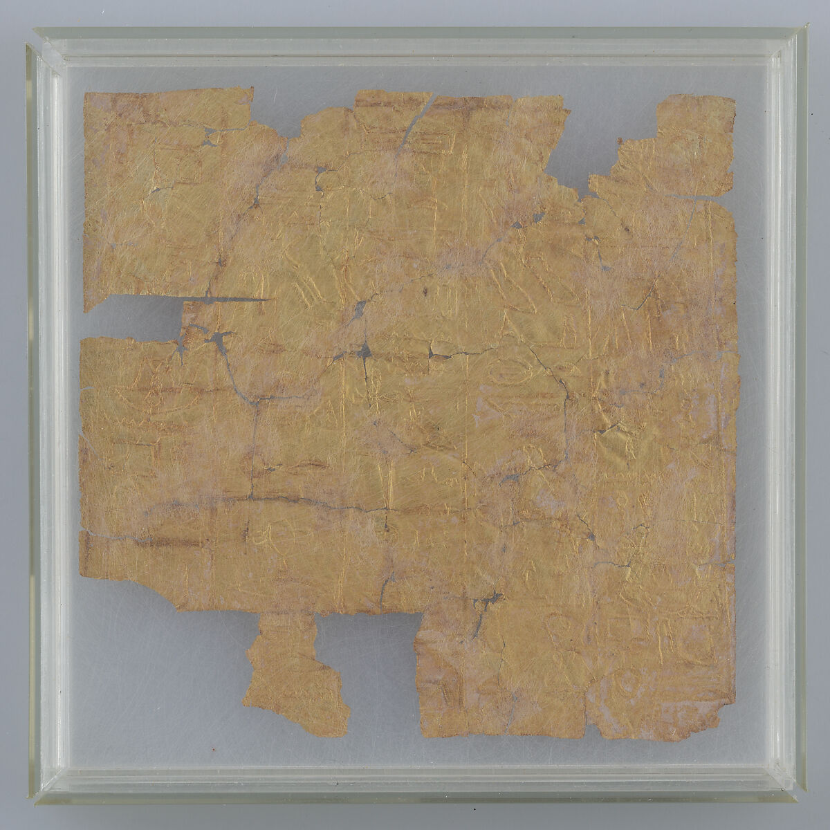 Gold leaf from shabti of Neferseneb, Gold leaf