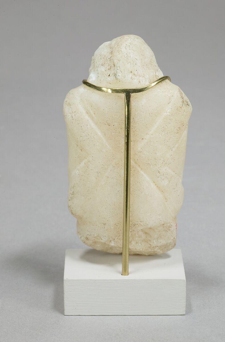 Magical figure of captive, Travertine (Egyptian alabaster)