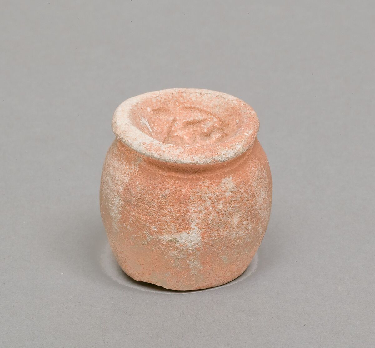 Model jar, Limestone, paint 