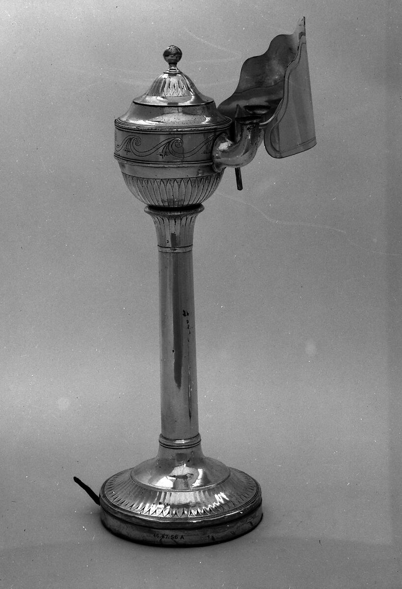 Oil Lamp, Sheffield silver plate 