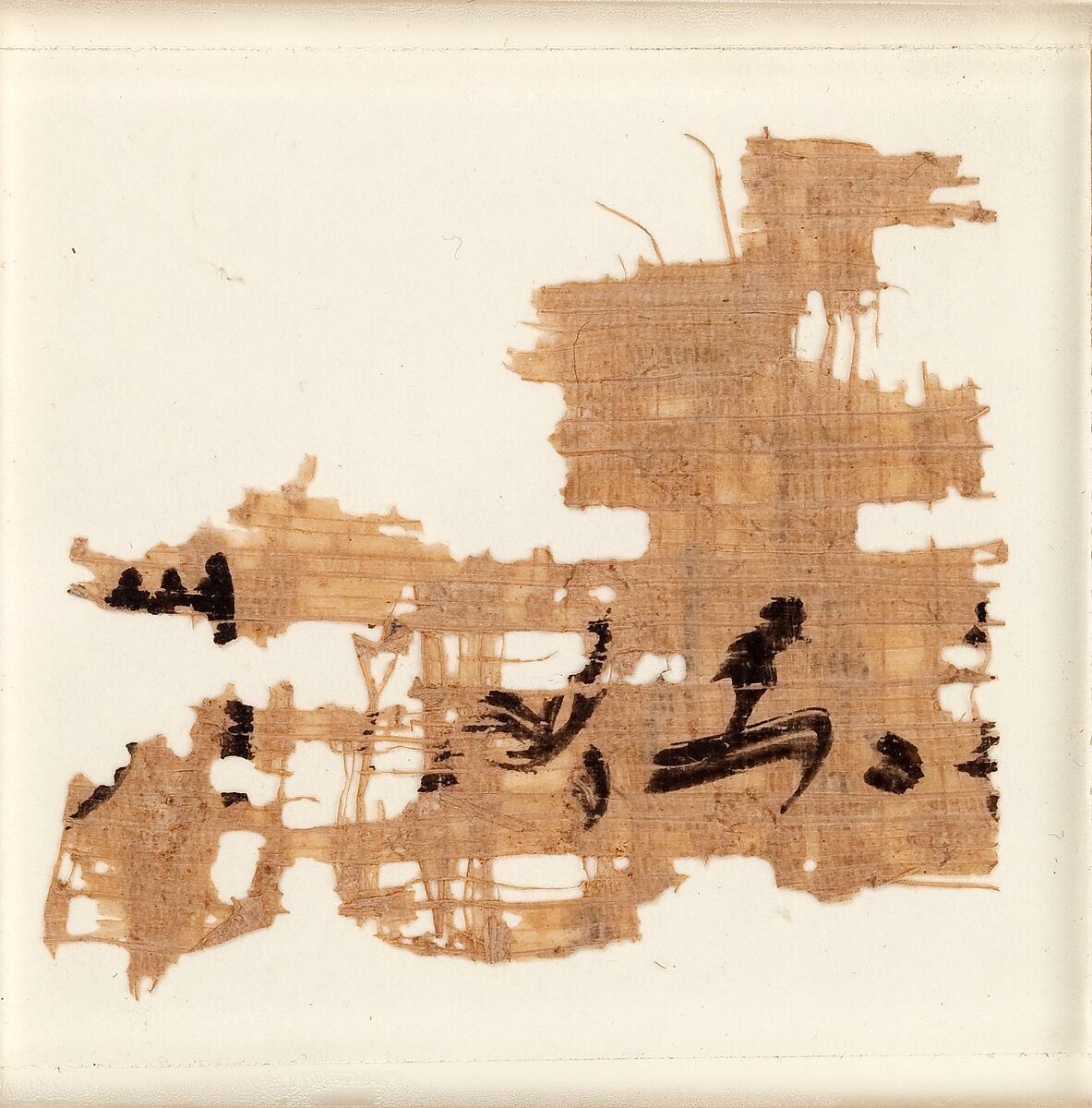 Two papyrus fragments, Papyrus, ink