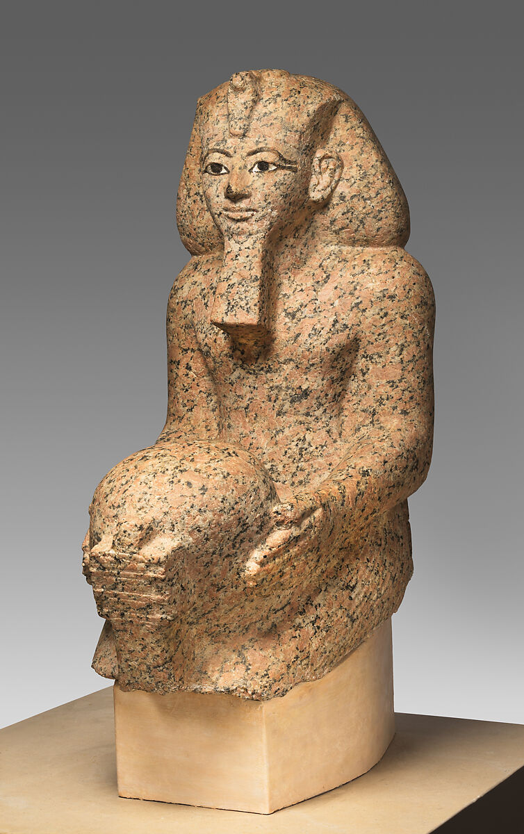 Kneeling statue of Hatshepsut, Granite, paint
