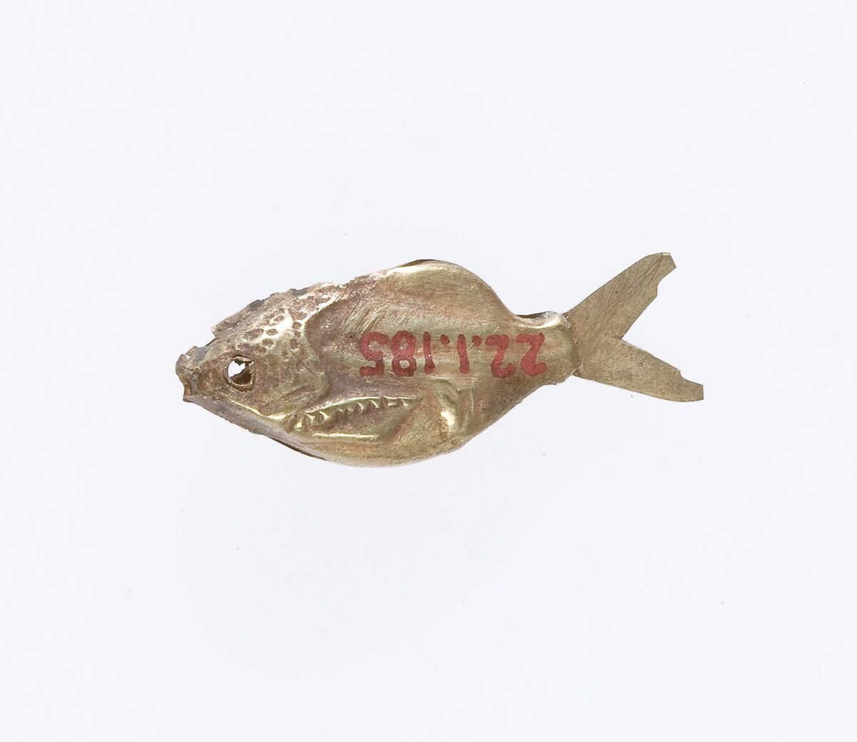 Fish amulet, Gold