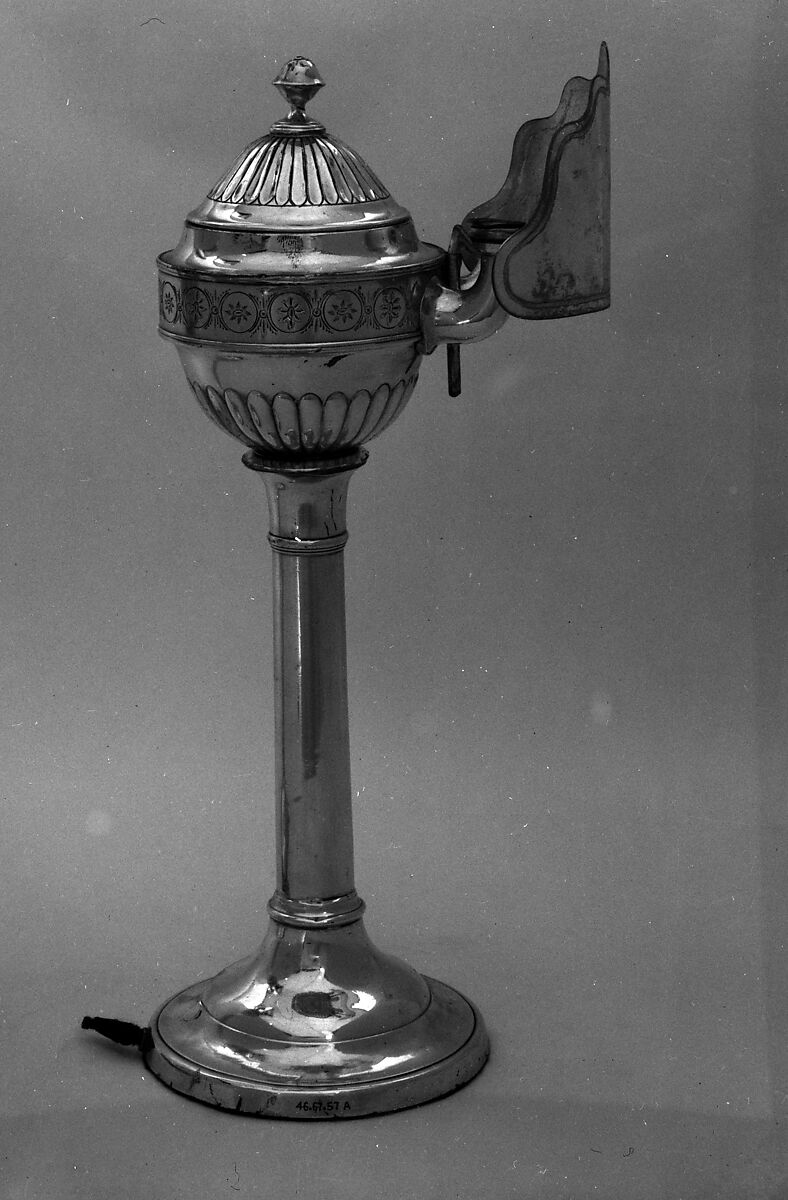 Oil Lamp, Sheffield silver plate 