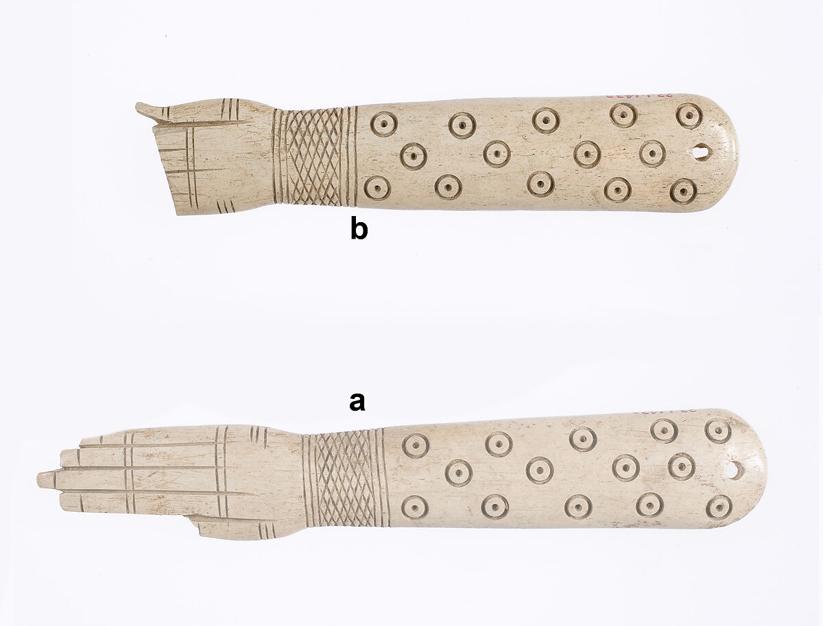 Pair of clappers, Hippopotamus ivory