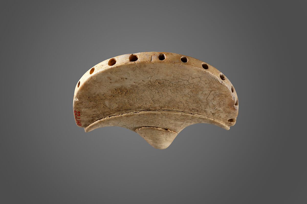 The upper portion from a palmiform-shaped fan, Ivory