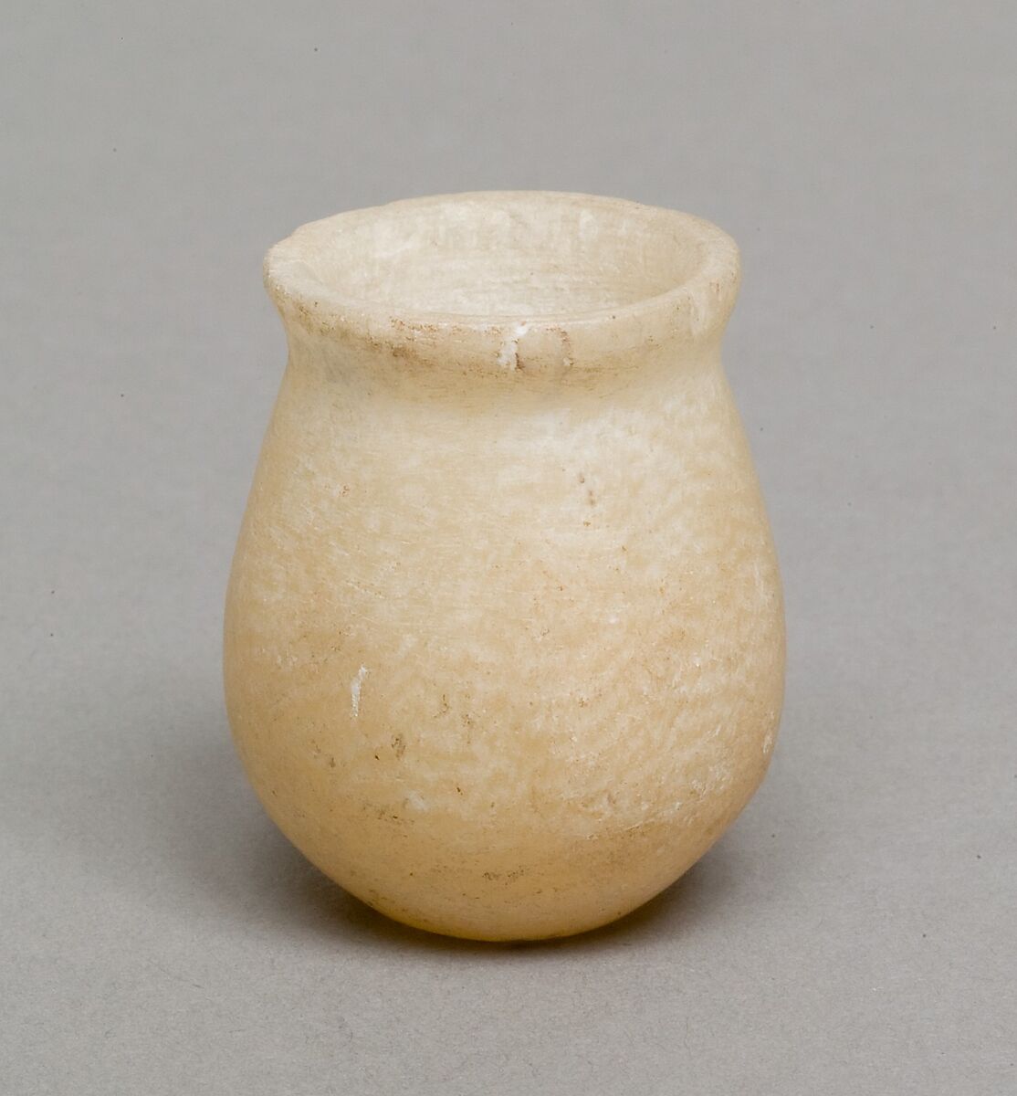 Toilet vase, Travertine (Egyptian alabaster) 
