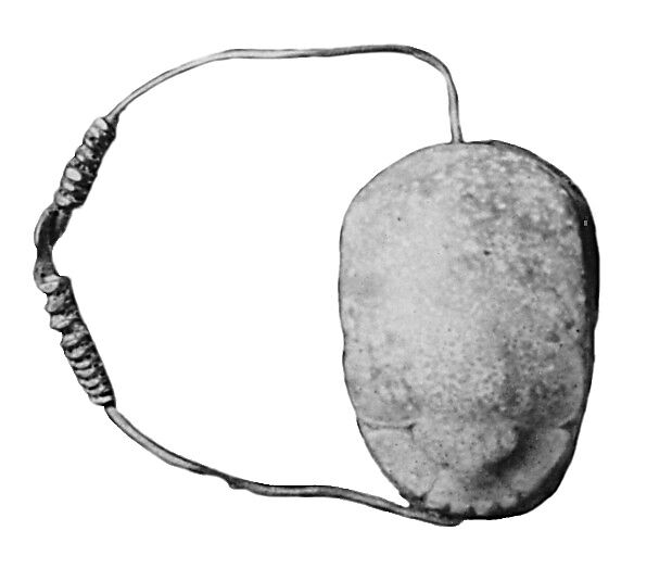 Scarab Finger Ring, Green feldspar