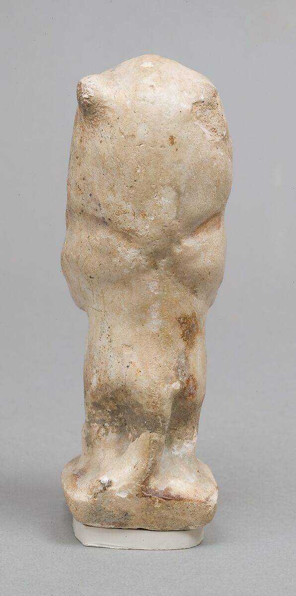 Lion figure, Faience