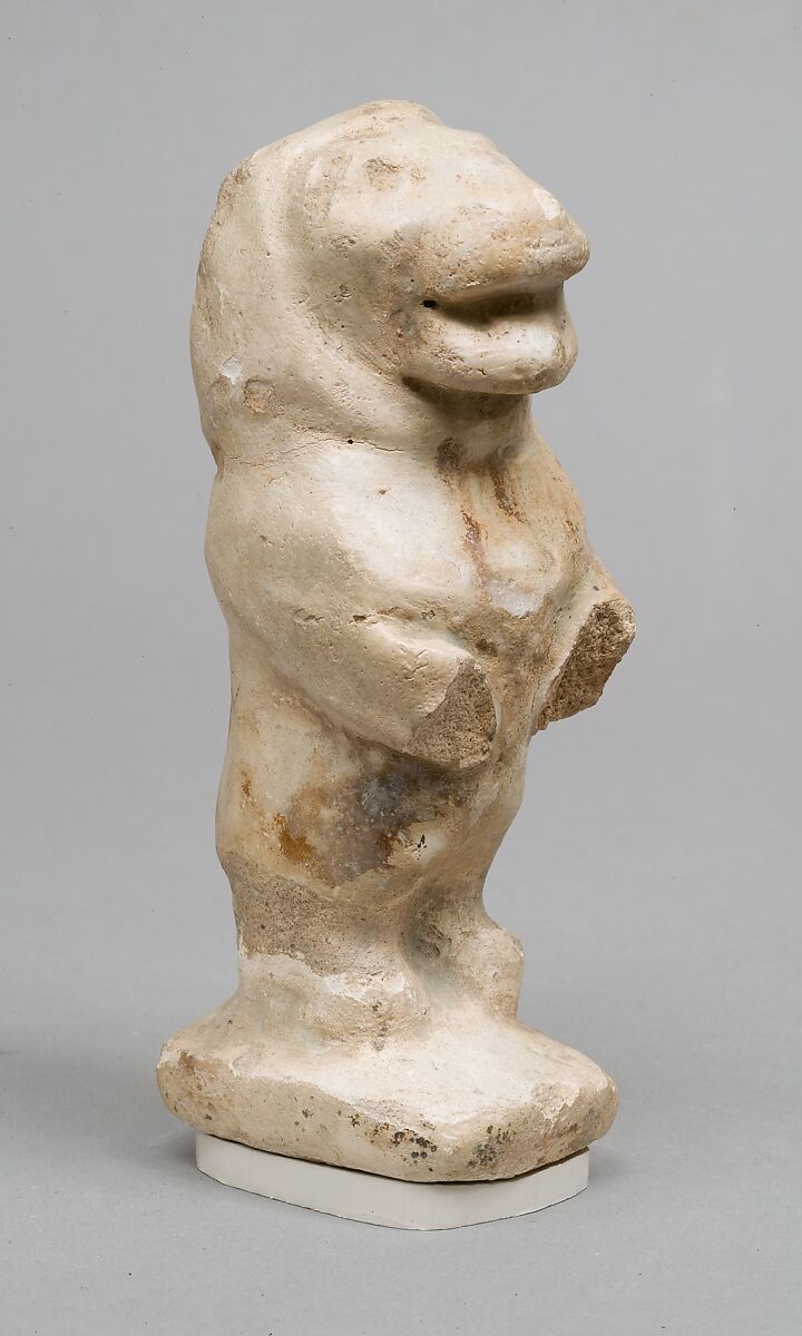 Lion figure, Faience 