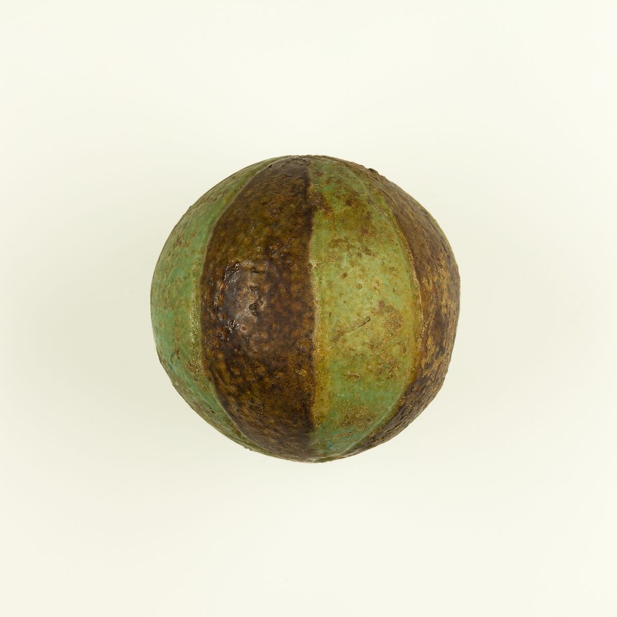 Ball bead, Faience (blue)