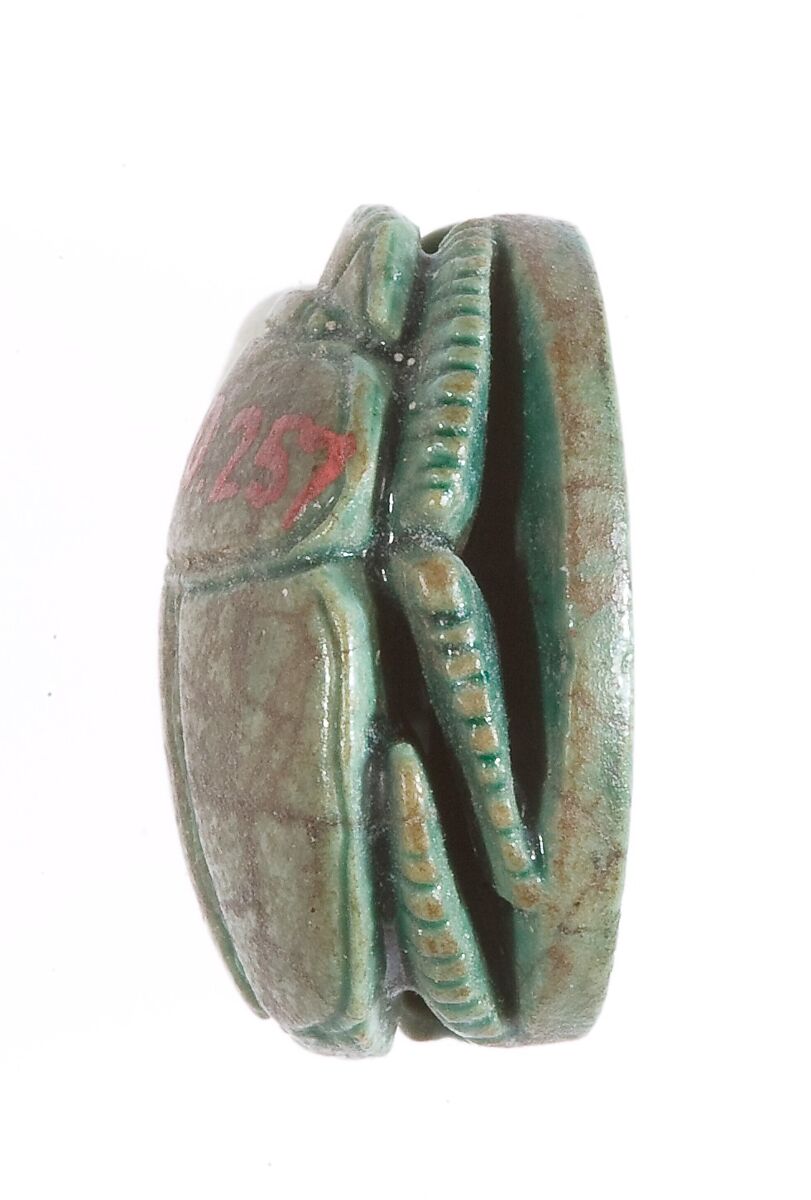 Scarab, Steatite (glazed)