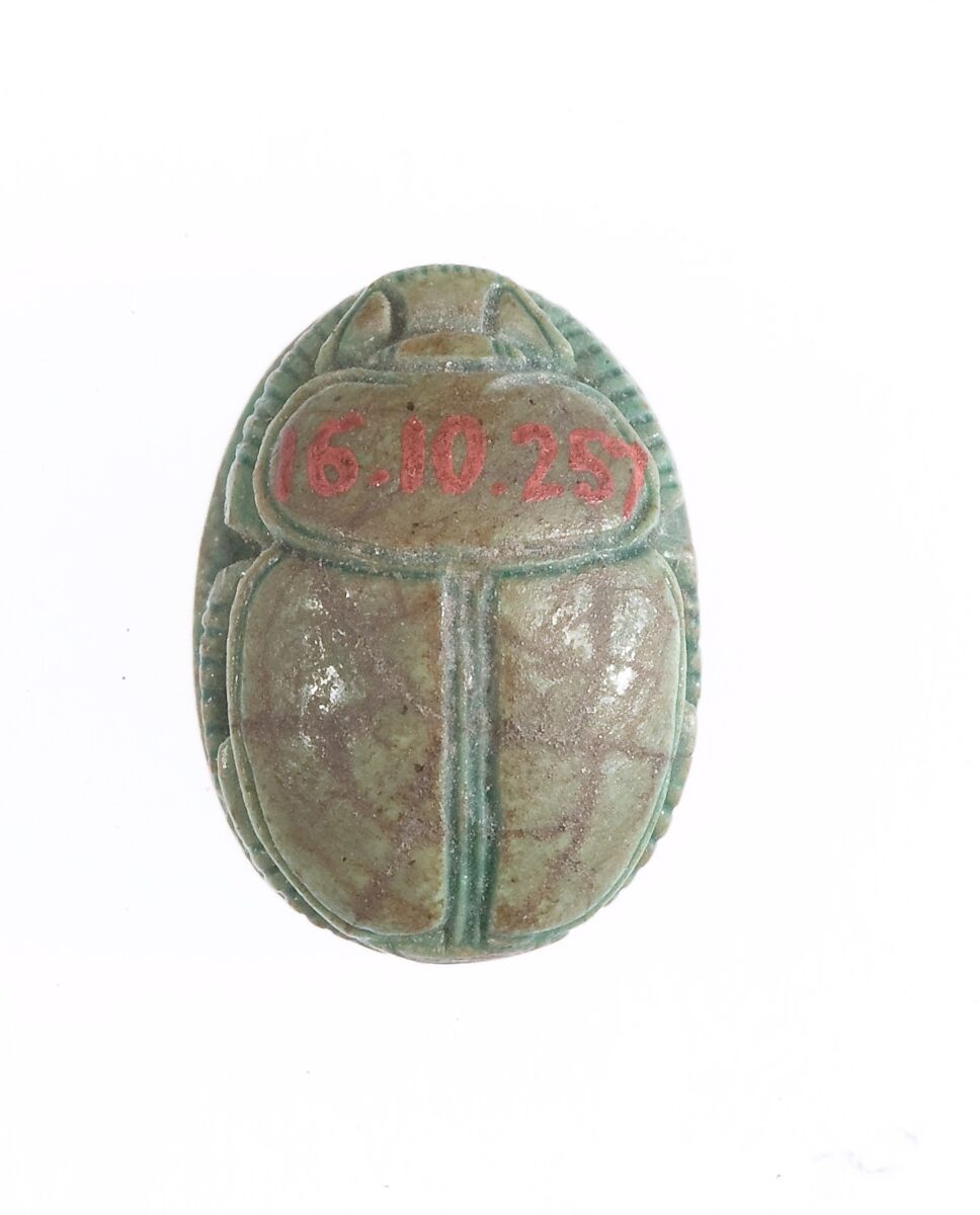 Scarab, Steatite (glazed)