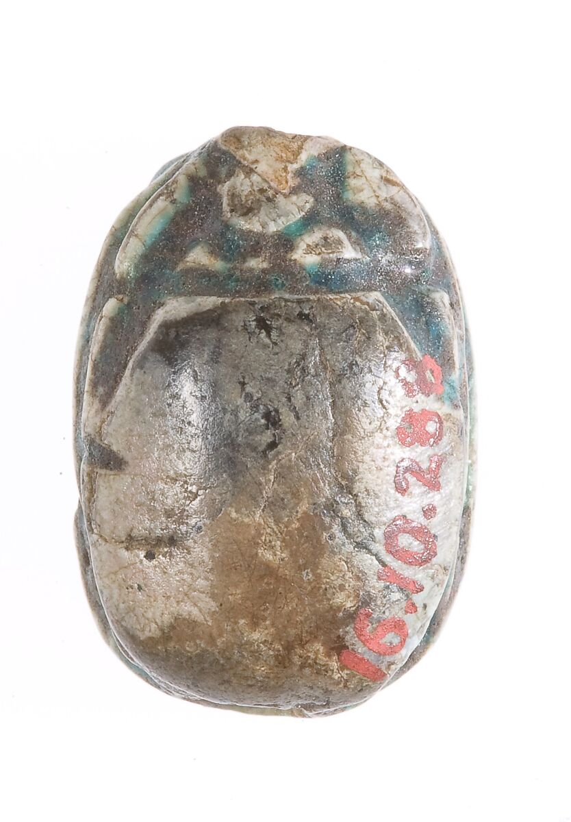 Scarab, Steatite (glazed)