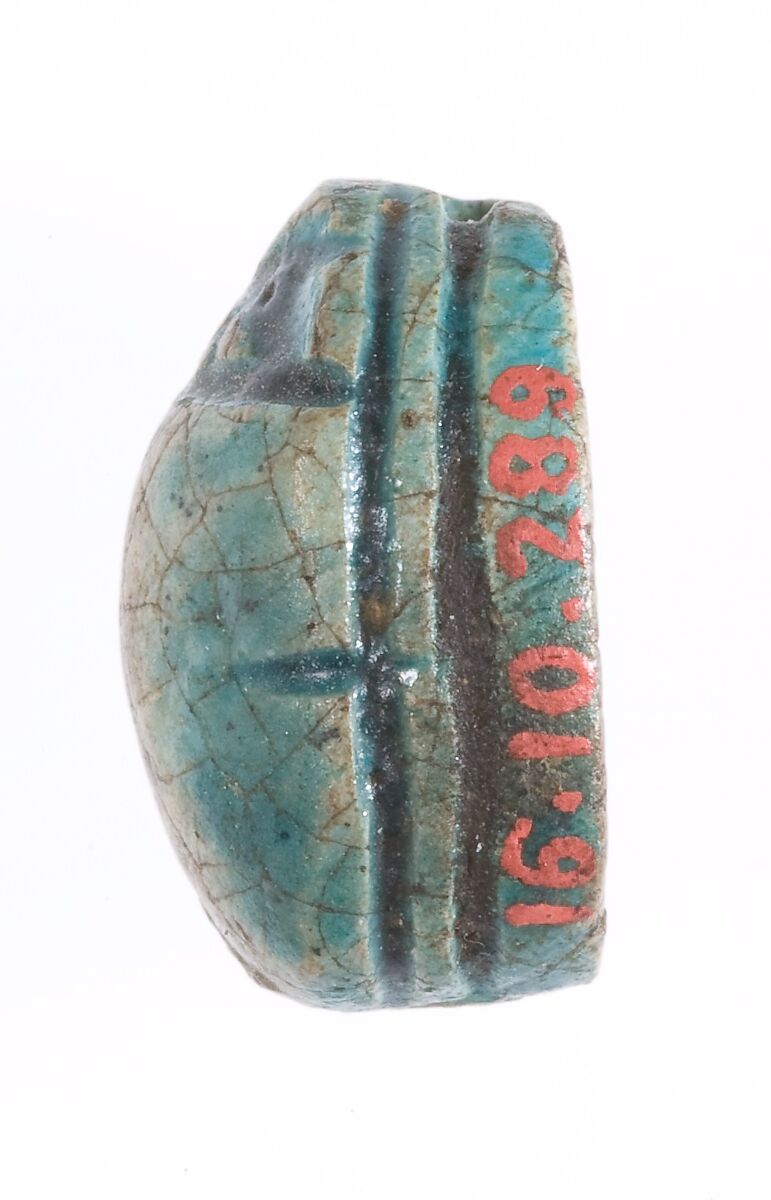 Scarab, Steatite (glazed)