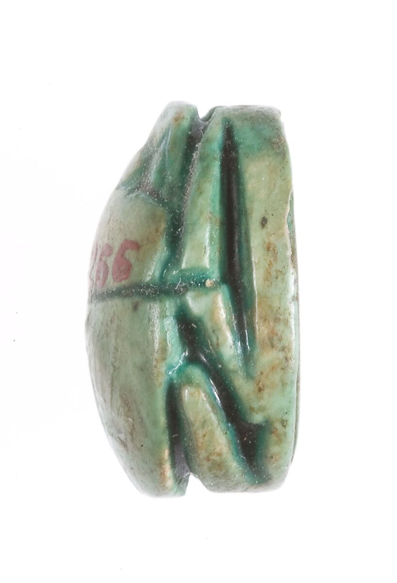 Scarab, Steatite (glazed)