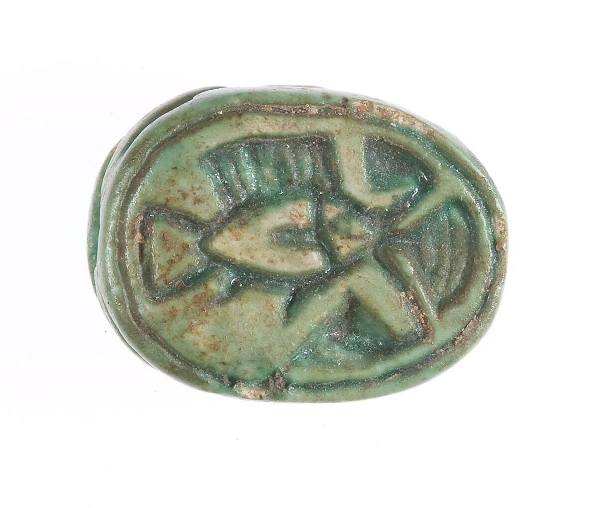 Scarab, Steatite (glazed) 