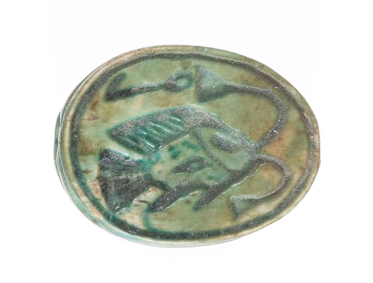 Scarab, Steatite (glazed) 