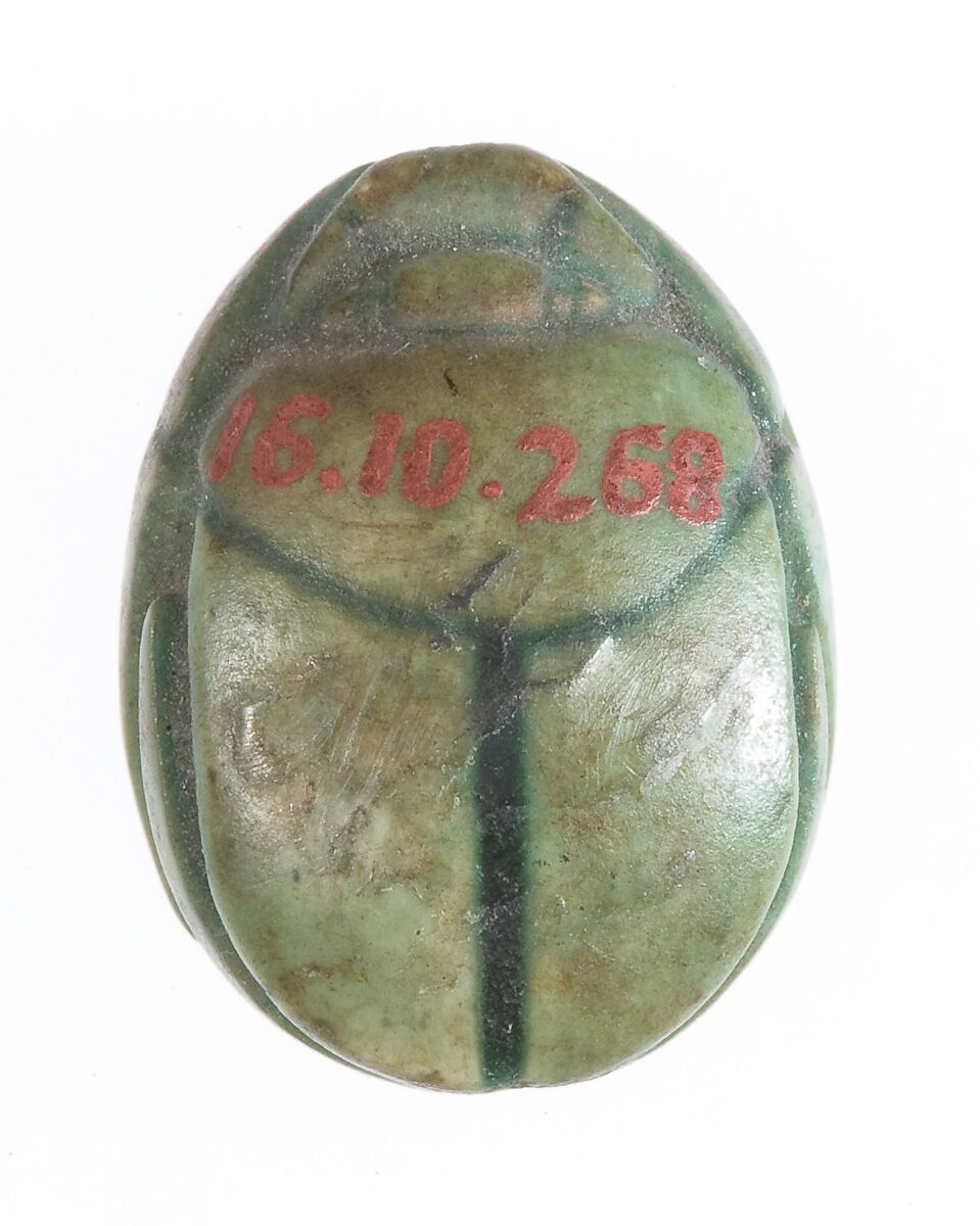 Scarab, Steatite (glazed)