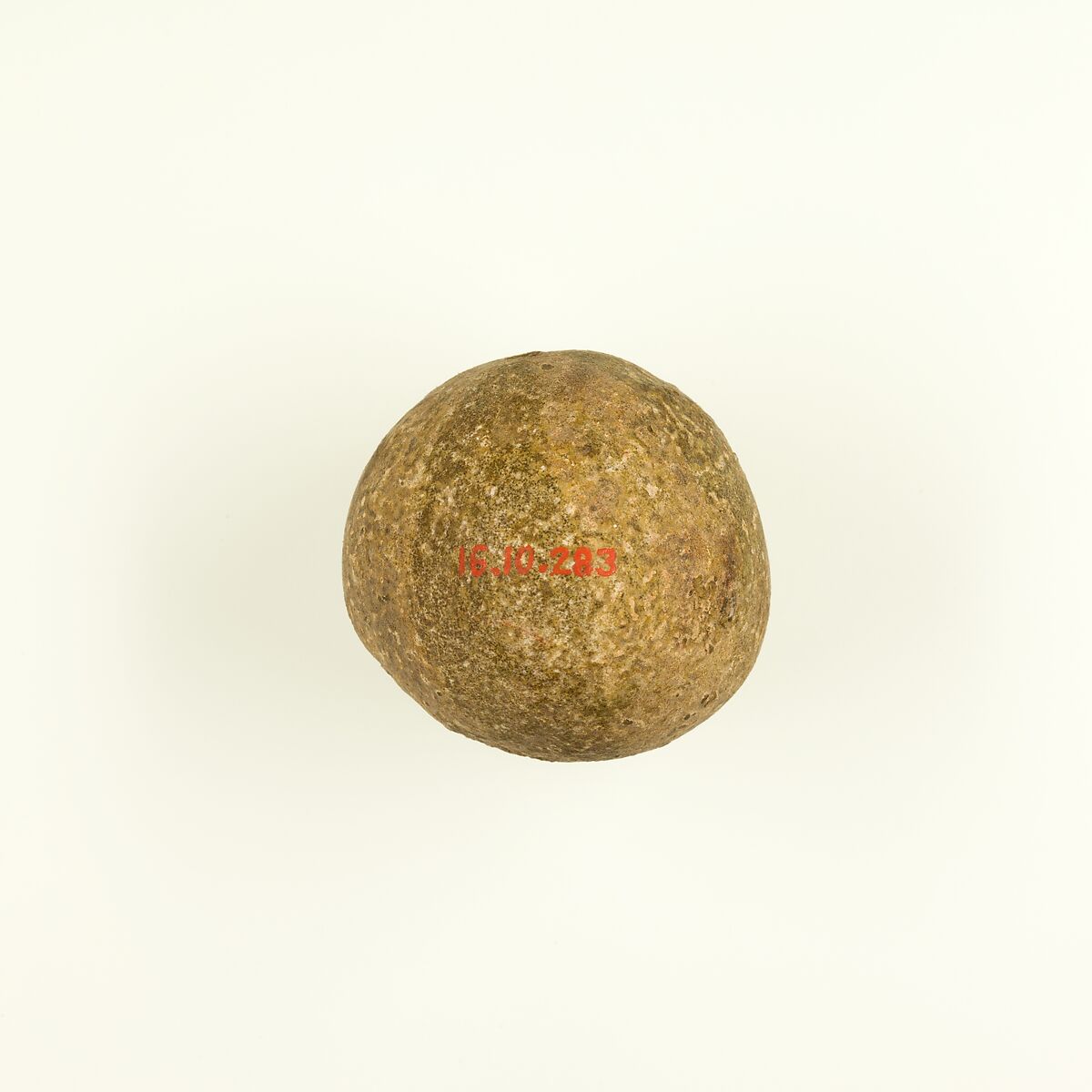 Ball bead, Faience (green)