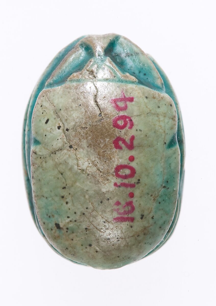 Scarab, Steatite (glazed)
