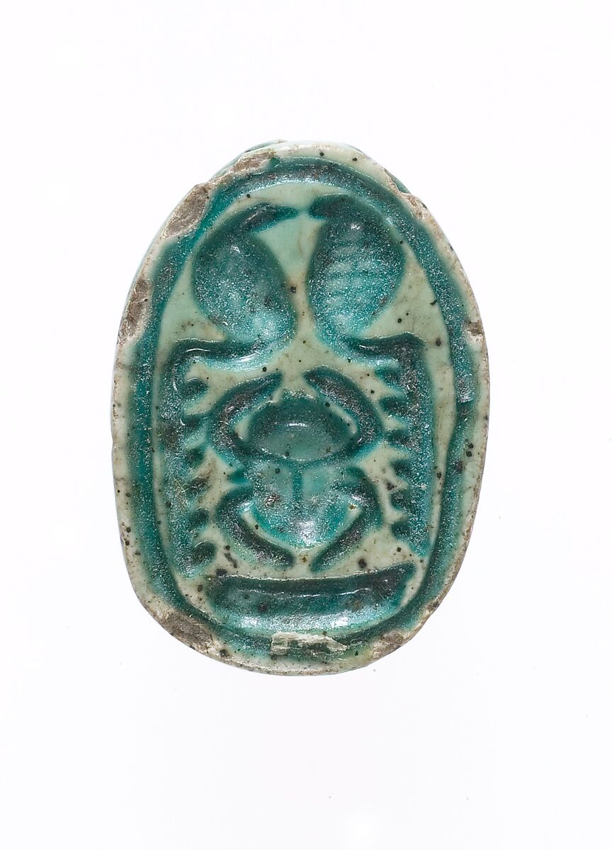 Scarab, Steatite (glazed) 