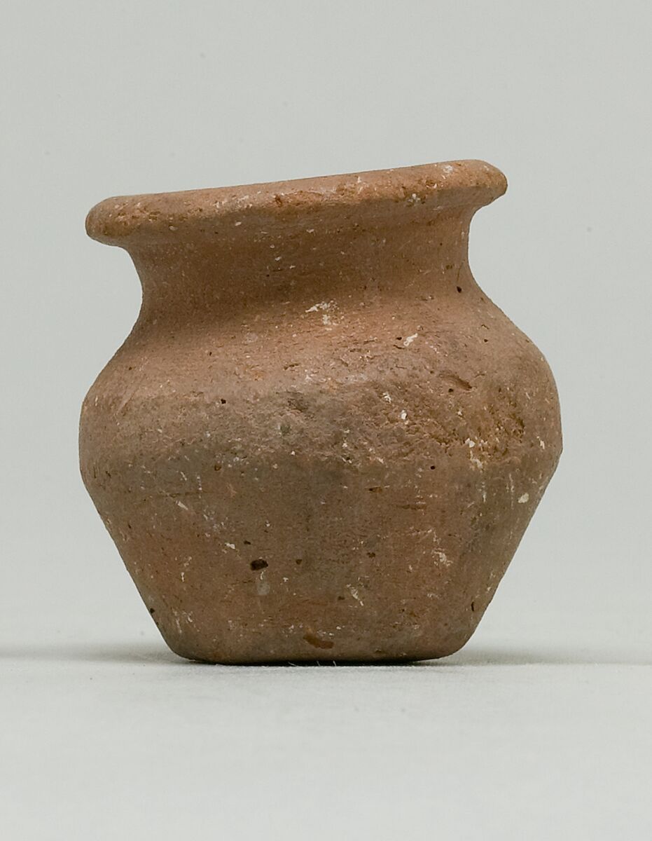 Kohl pot, Brown ware pottery 