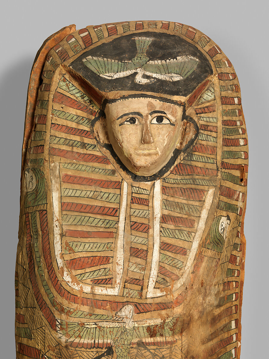 Rishi coffin, Sycomore wood, stucco, paint