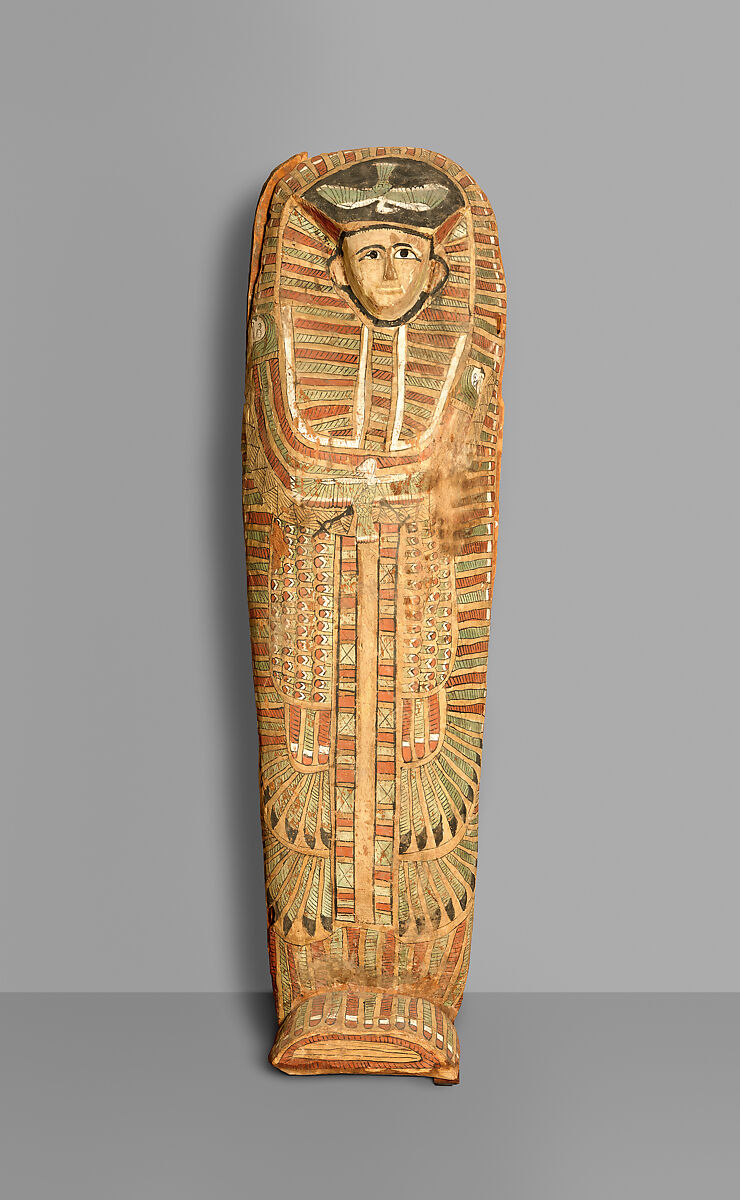 Rishi coffin, Sycomore wood, stucco, paint 