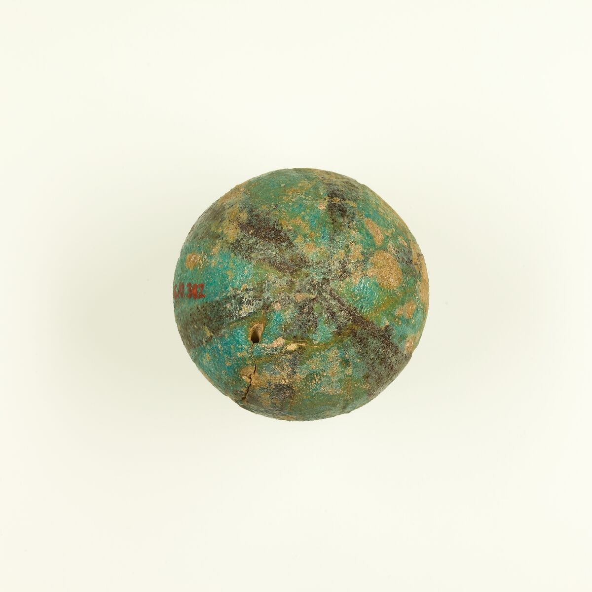 Large Ball Bead, Faience 