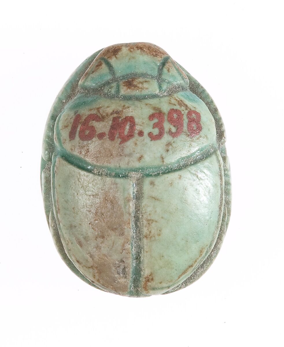Scarab, Steatite (glazed)
