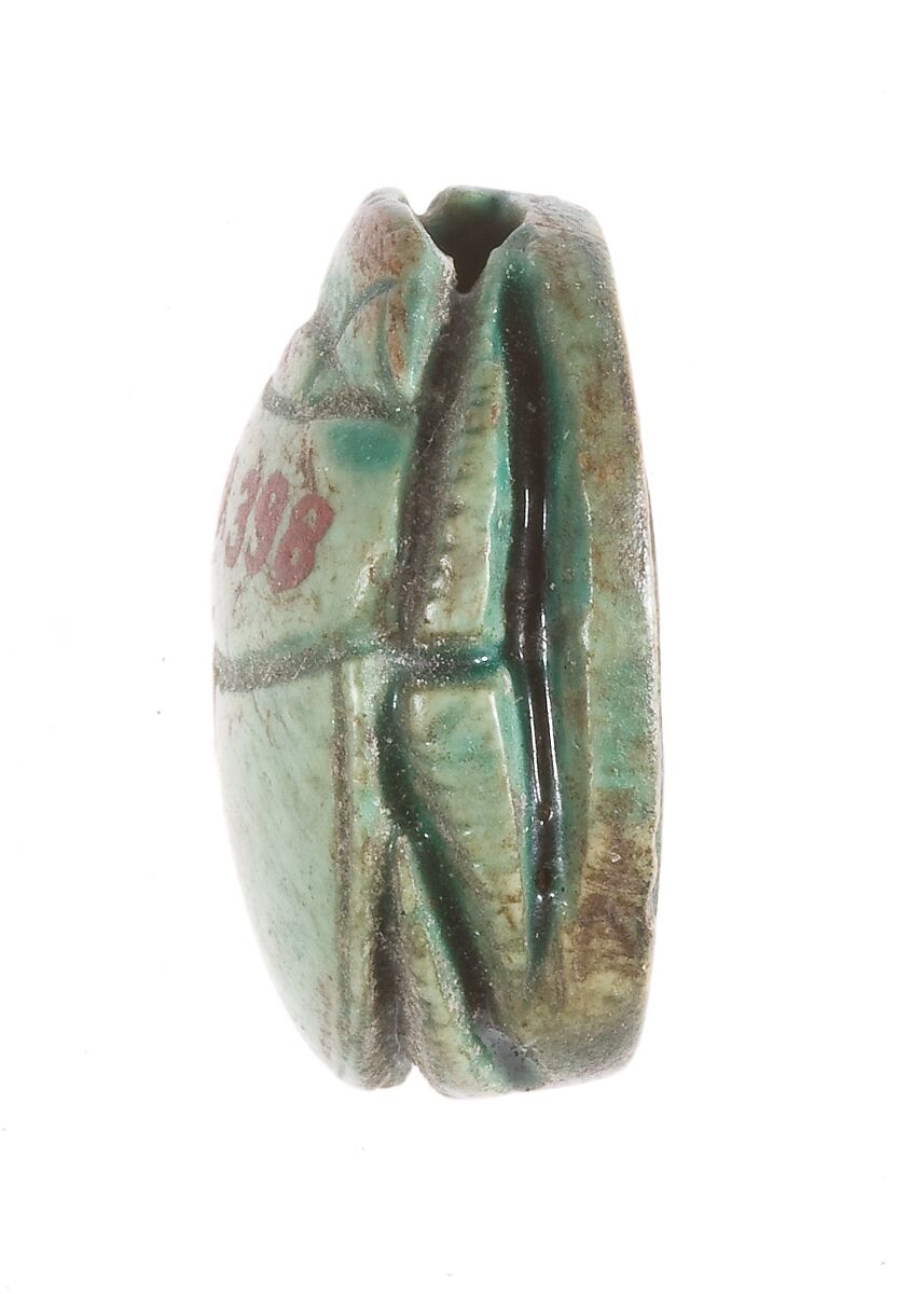 Scarab, Steatite (glazed)