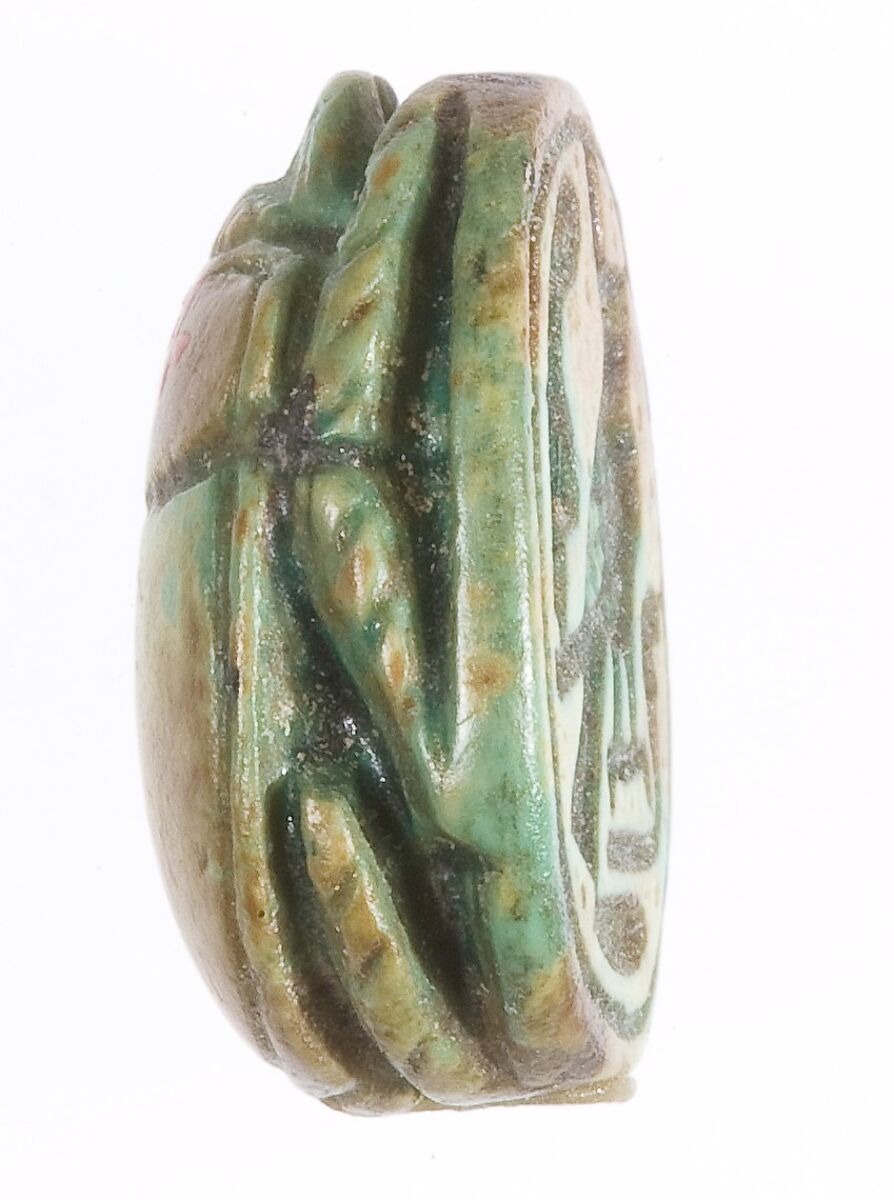 Scarab, Green glazed steatite