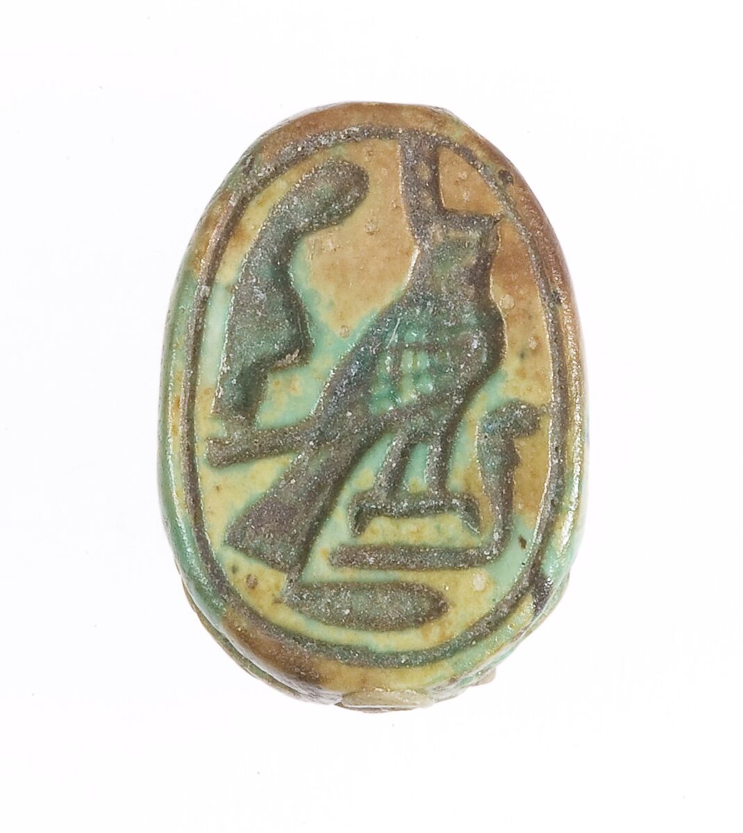 Scarab, Green glazed steatite 