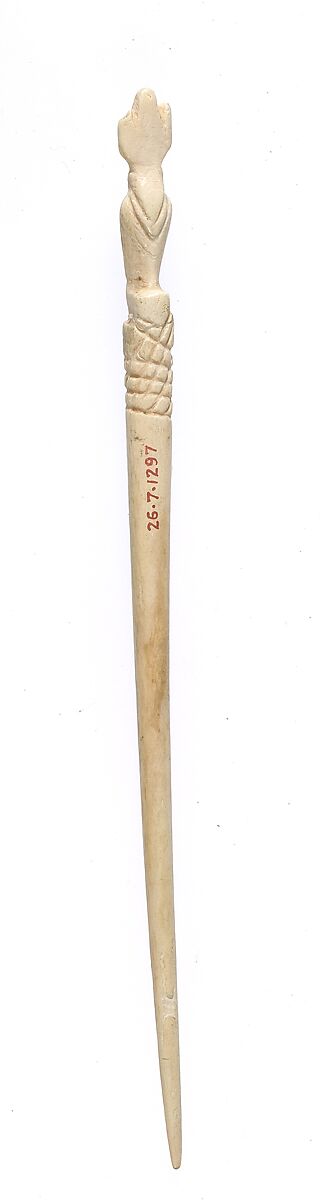 Hairpin Decorated with a Cobra, Ivory