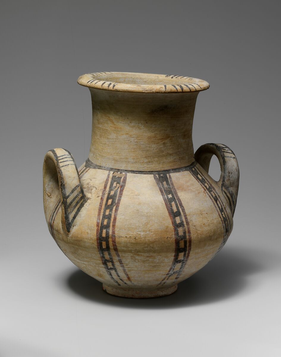 Two-handled Jar, Pottery (marle clay) 