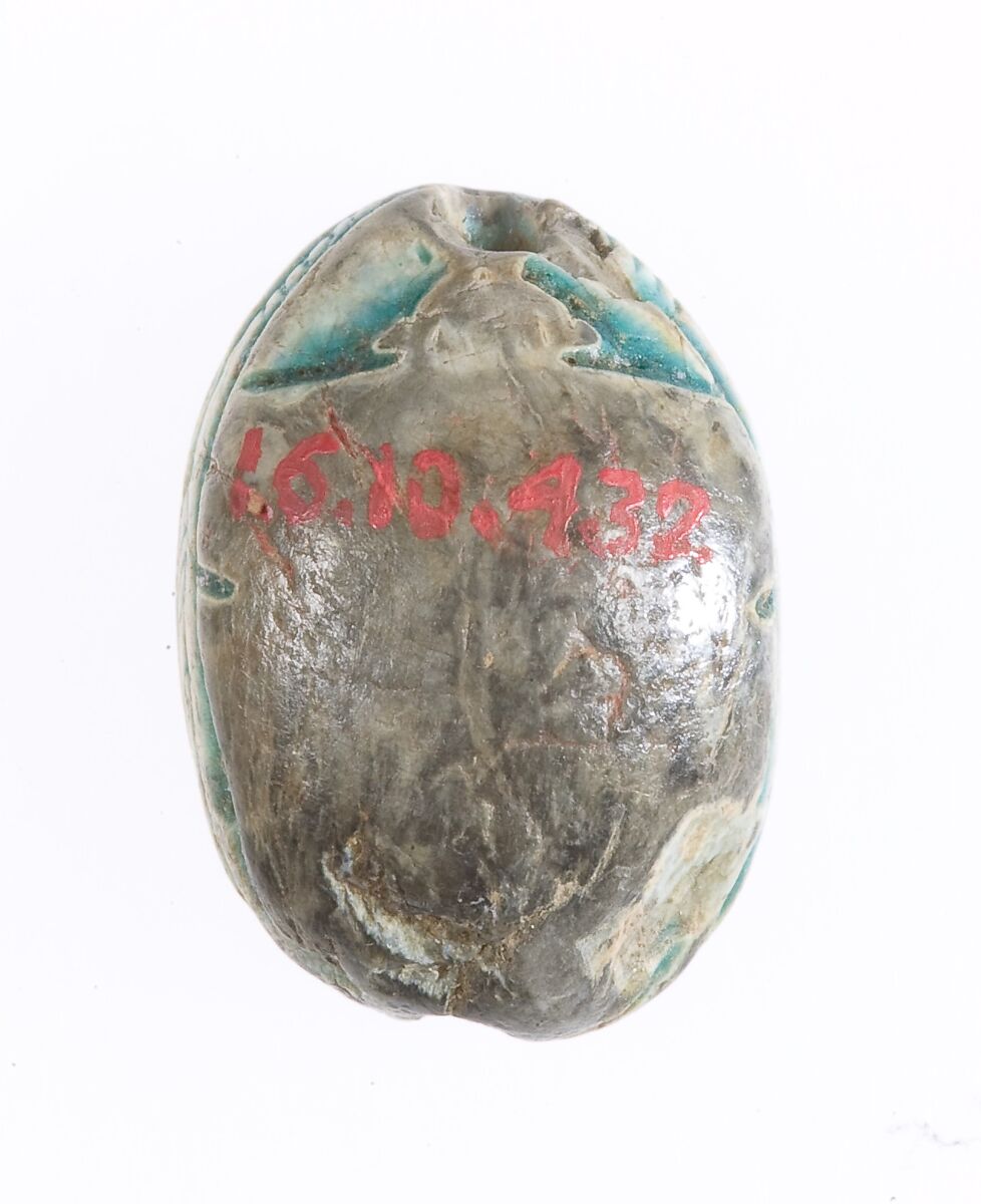 Scarab, Steatite (glazed)