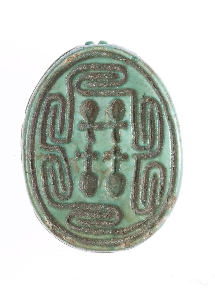 Scarab, Glazed steatite 