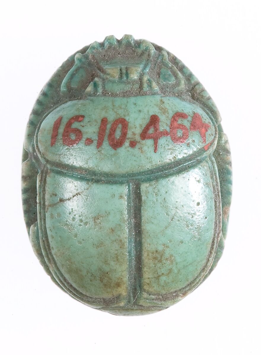 Scarab, Glazed steatite