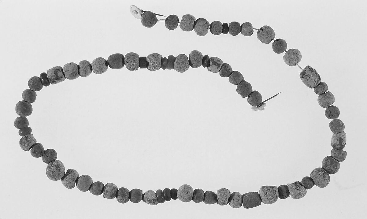 String of beads, Clay (unfired), Carnelian
