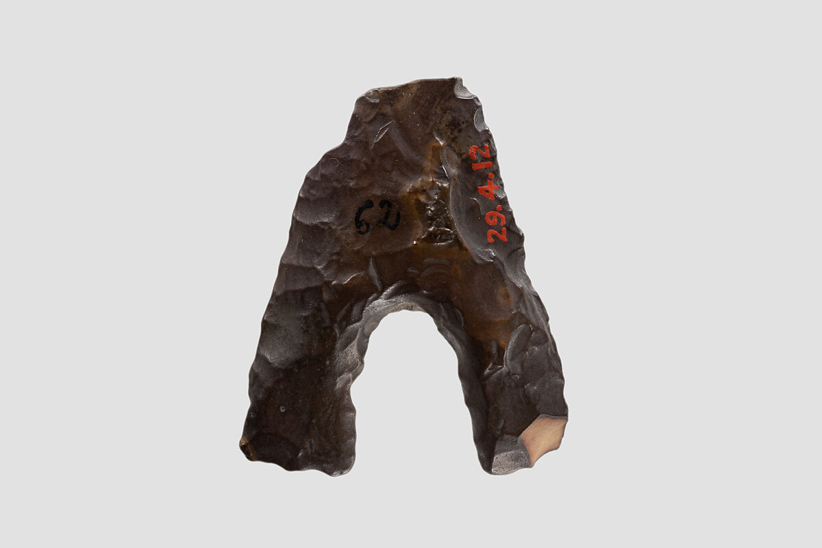 Hollow-Base Projectile Point, Flint