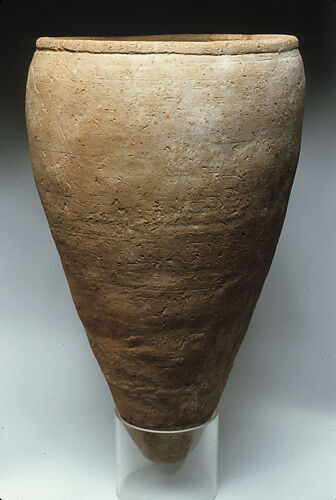 Rough ware storage jar