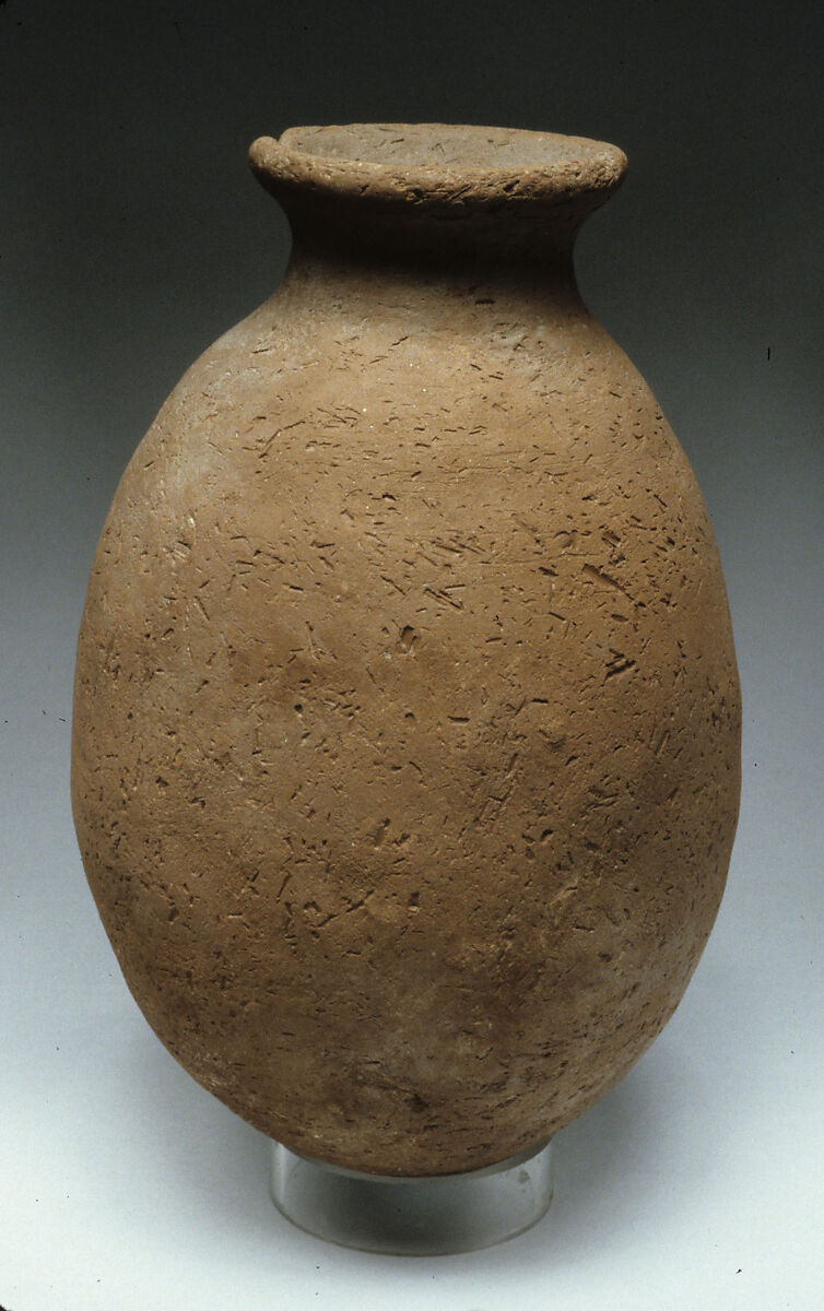 Rough ware jar, Pottery 