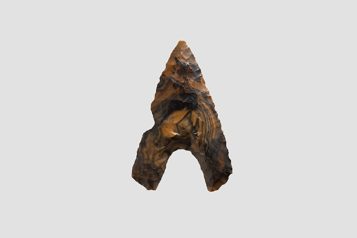 Hollow-Base Projectile Point, Flint