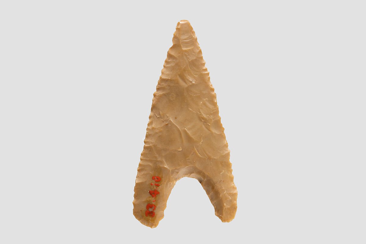 Hollow-Base Projectile Point, Flint