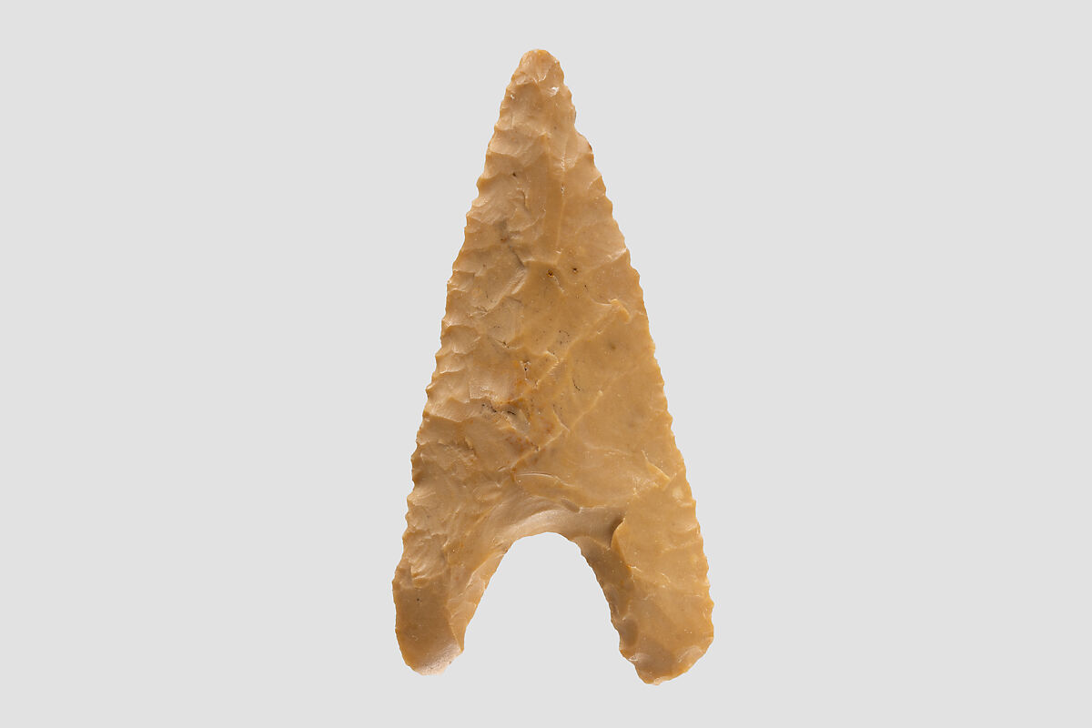 Hollow-Base Projectile Point, Flint